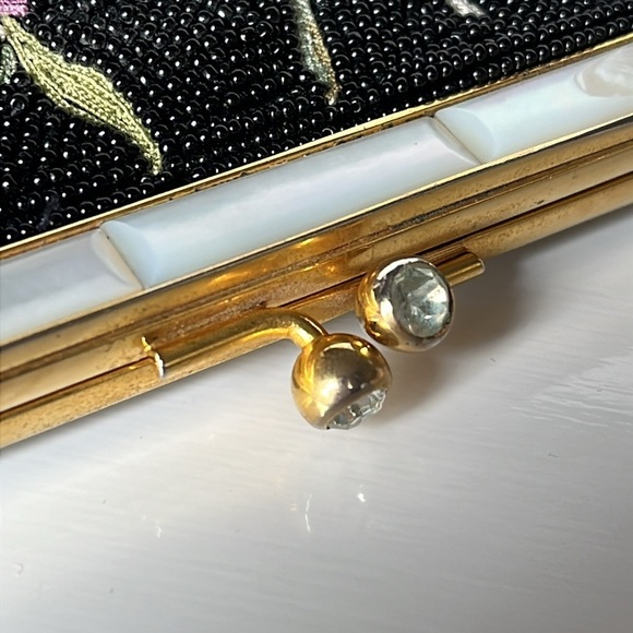 Vintage Bags By Josef Beaded Embroidered Clutch Bag Hand Beaded In France - Picture 5 of 13